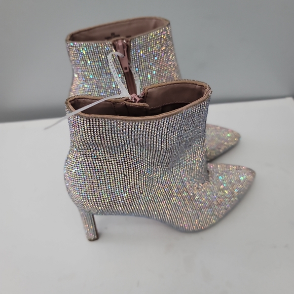 Gianni Bini Annina Rhinestone Embellished Stiletto Dress Booties - Picture 6 of 14